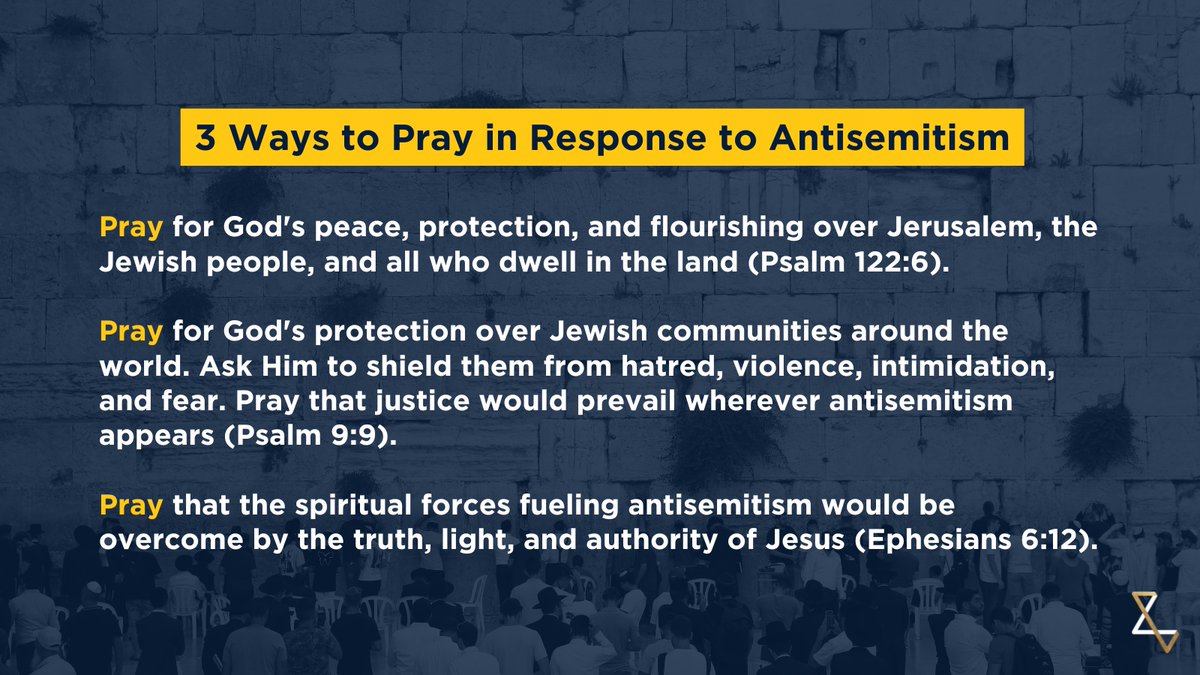 WeOpposeHate's tweet photo. Prayer is not our last response to antisemitism. It is our first.
Join us today in standing with the Jewish people through prayer, and learn how you can pray in response to rising antisemitism: https://t.co/Z2nFEG3Dzt

#Pray #Weopposehate https://t.co/x7lEuIxesB