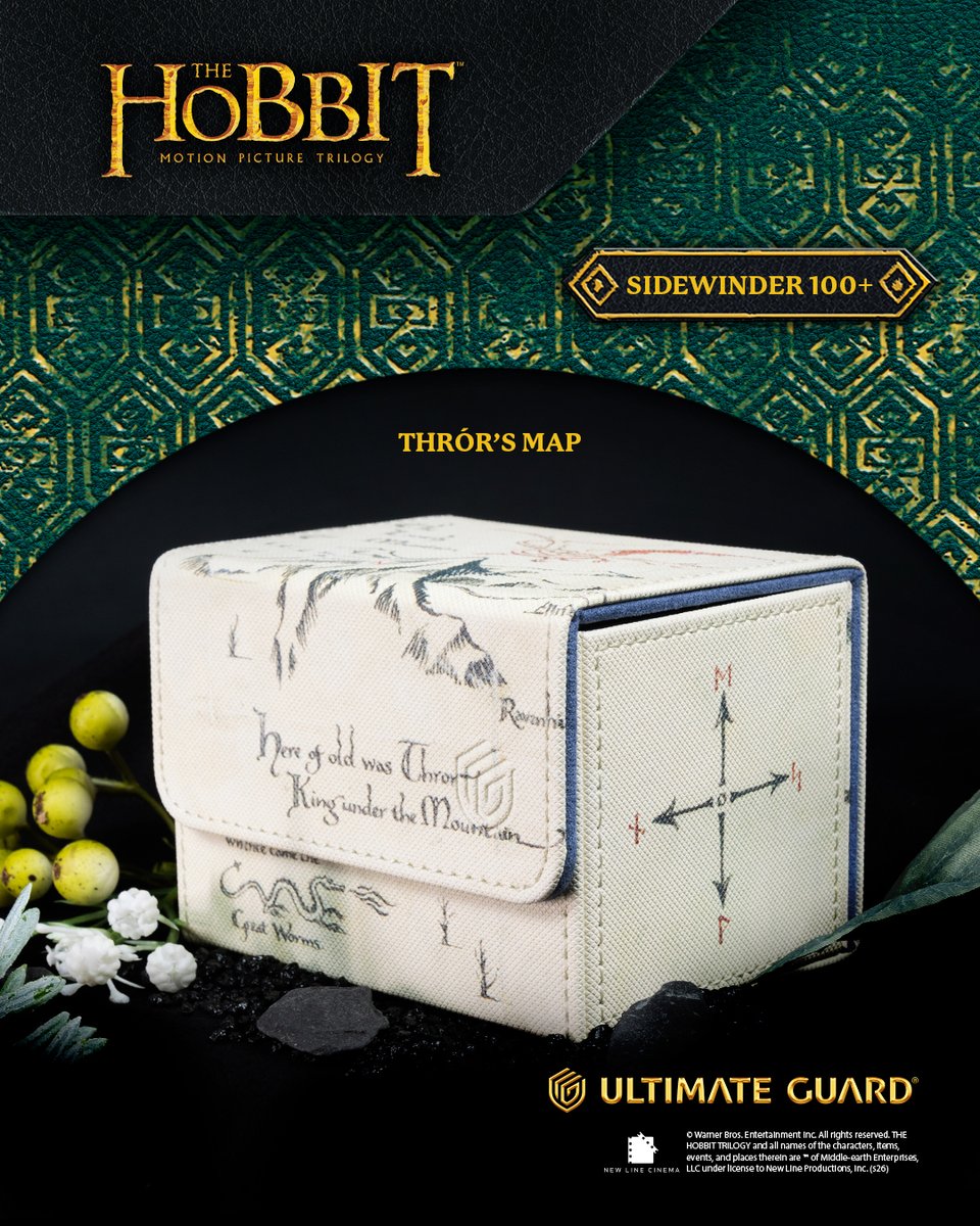 UltimateGuard's tweet photo. The Sidewinder 100+ “Thror’s Map” and Sidewinder 133+ “A Fateful Engagement” bring two sides of The Hobbit to your collection: the call of adventure and the clash that follows.
"Fateful Engagement" will be available early August!
#UltimateGuard #TheHobbit https://t.co/2F0Y7ESVGj
