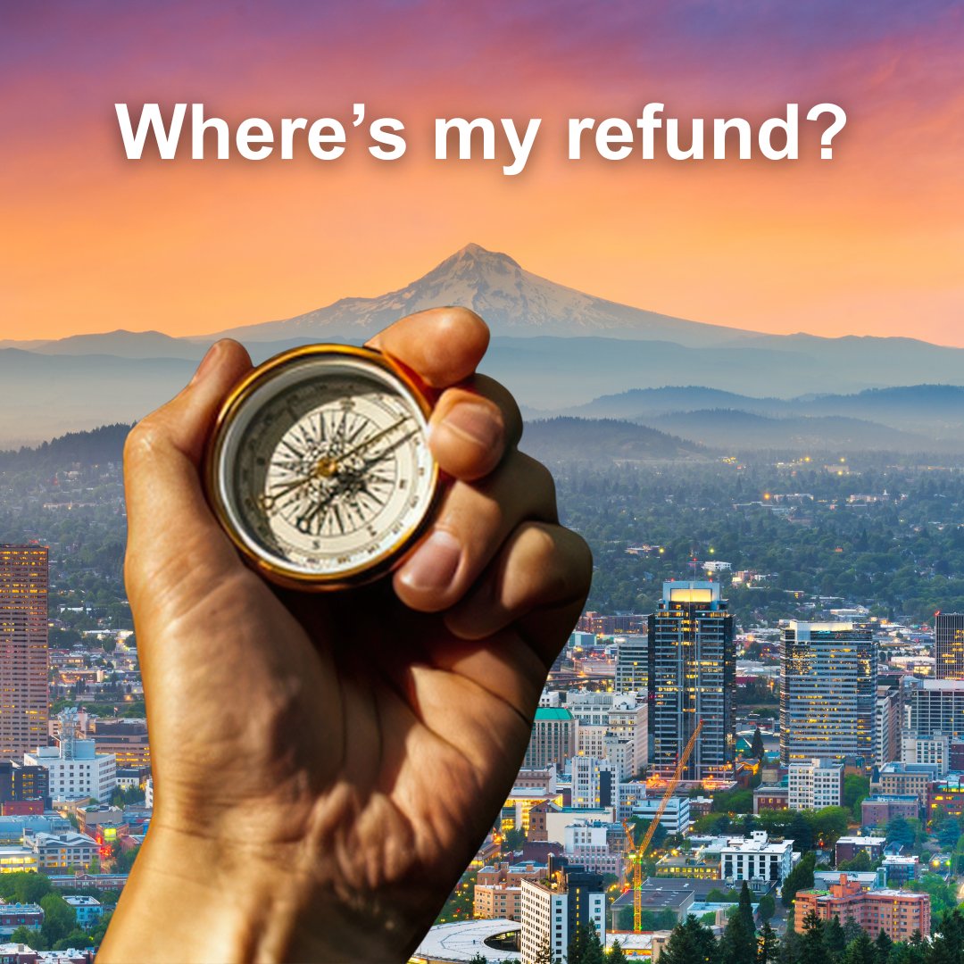 ORrevenue's tweet photo. Looking for the status of your Oregon state income tax refund? Help is as close as our Where’s My Refund? tool. Learn more at https://t.co/oIzNSzwjWr. https://t.co/1hKLCaTLuW