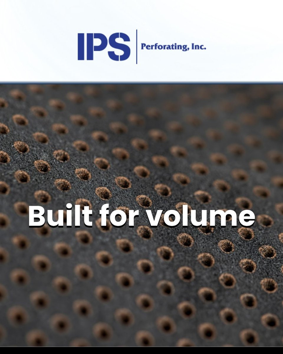 ips_perforating's tweet photo. Large production runs demand consistency from the first sheet or roll to the last. We are equipped to process high volumes while maintaining the accuracy manufacturers rely on. Discuss your next project with us: https://t.co/Iwo8KJvc6w https://t.co/n4Oh0N8Bn5