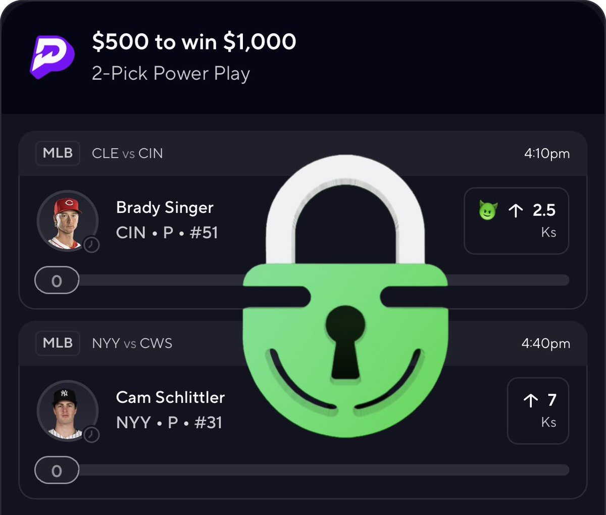 LevsLocks's tweet photo. MLB POTD ⚾️ If my parlay hits, I’ll send $50 via Cash App to one lucky person who likes and retweets this tweet! 🔥 Must like and retweet to enter. Let’s eat! 🍽️

#MLB #PrizePicks #Betting https://t.co/qdFuPh9BA4