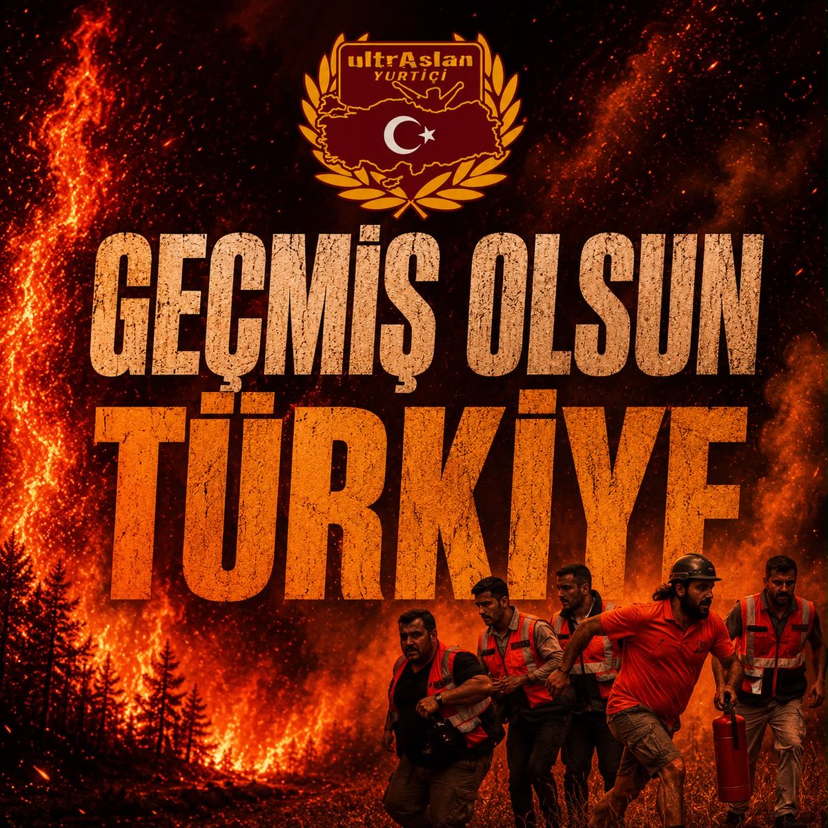 uAYurtici's tweet photo. Ülkemizin farklı bölgelerinde meydana gelen orman yangınlarının bir an önce kontrol altına alınmasını temenni ediyor, yangından etkilenen vatandaşlarımıza geçmiş olsun dileklerimizi iletiyoruz. 

#uAYurtiçi https://t.co/uIeKYOe7Hu
