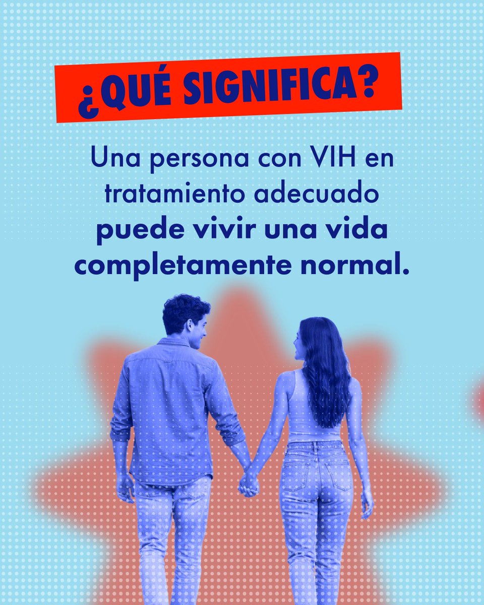AhfColombia's tweet photo. ¿Qué es ser una persona indetectable? Una persona con VIH que sigue su tratamiento adecuadamente y mantiene su carga viral indetectable, no transmite el virus por vía sexual⚡

Tratamiento = Vida 💖

Conoce tu estatus con una prueba gratuita y sin cita 😎

👉 Más detalles en: https://t.co/sMMEkvVpii