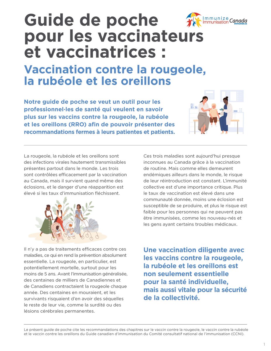 ImmunizedotCa's tweet photo. Pour les professionnel·les de la santé | Guide de poche pour vaccinateurs et vaccinatrices : Vaccination contre la #rougeole, la #rubéole et les #oreillons | https://t.co/s5SXbdT4JZ #LesVaccinsÇaMarche #LesVaccinsSauventDesVies #FaitesVousVacciner https://t.co/fKgG7AxeyH