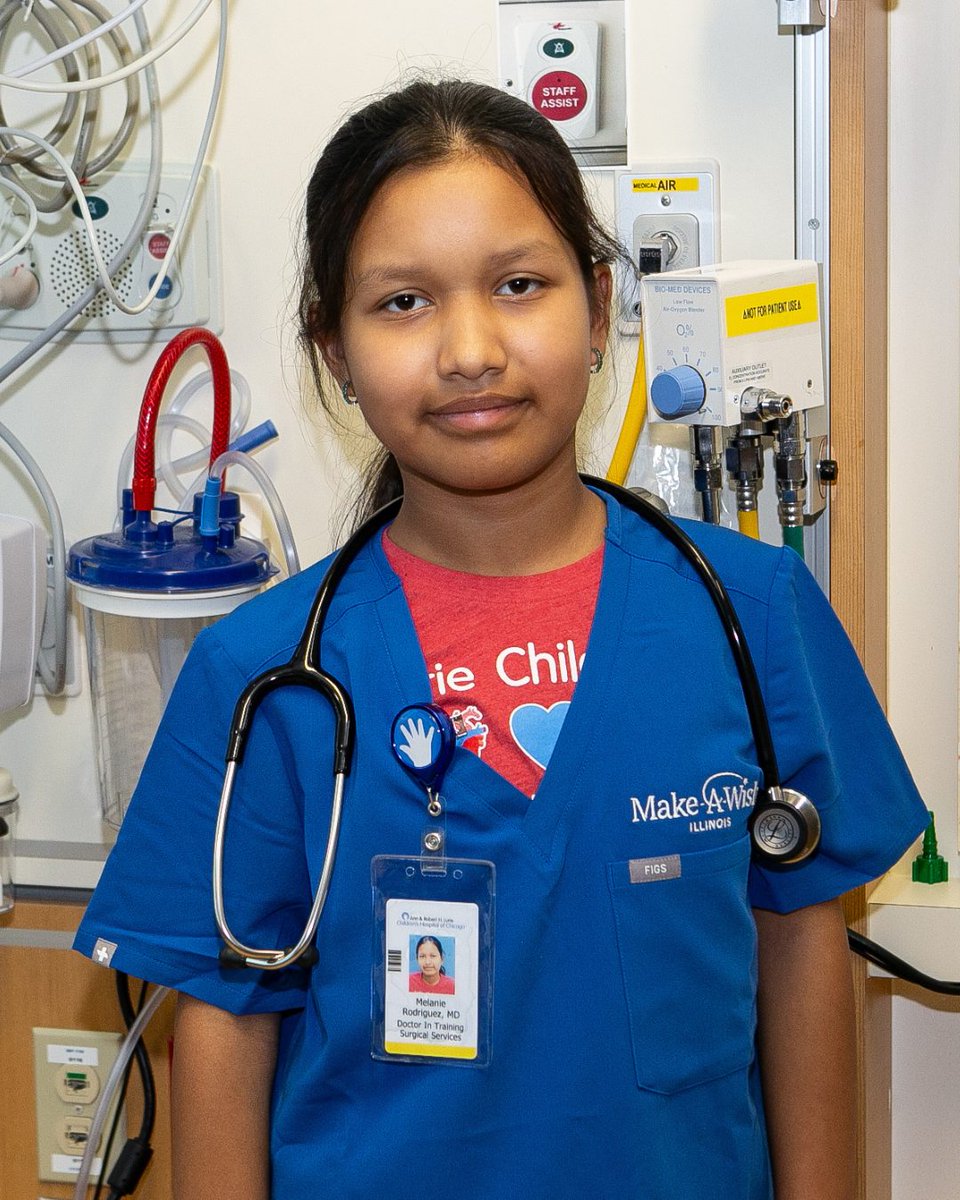 MakeAWish's tweet photo. When Melanie was navigating treatment after her kidney transplant, her curiosity for medicine grew into a passion. She wished to be a doctor – and now hopes to one day help kids like her as a bilingual physician. 🩺💙

Together, we can help make more wishes come true: https://t.co/CVtjrmoSDP