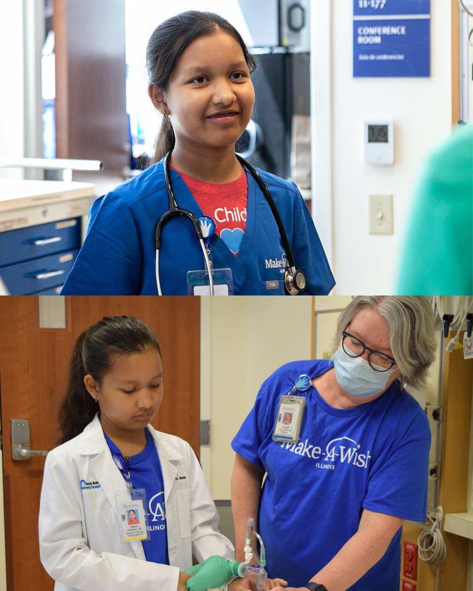 MakeAWish's tweet photo. When Melanie was navigating treatment after her kidney transplant, her curiosity for medicine grew into a passion. She wished to be a doctor – and now hopes to one day help kids like her as a bilingual physician. 🩺💙

Together, we can help make more wishes come true: https://t.co/CVtjrmoSDP