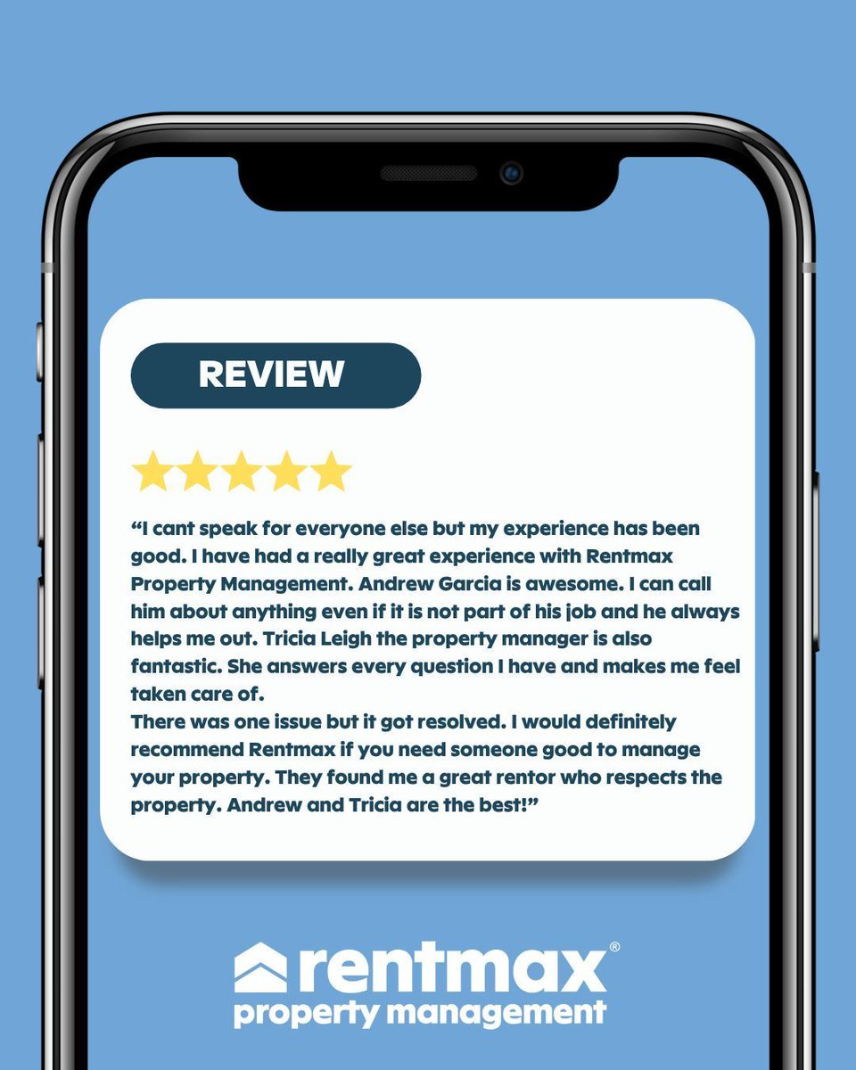 rentmaxpm's tweet photo. ⭐️ Another 5-star experience! ⭐️
We’re proud to deliver service like this every day—check out all of our fantastic 5-star reviews! 🙌

#5StarService #LasVegasPropertyManagement #Rentmaxpropertymanagement https://t.co/msb0lypRzJ