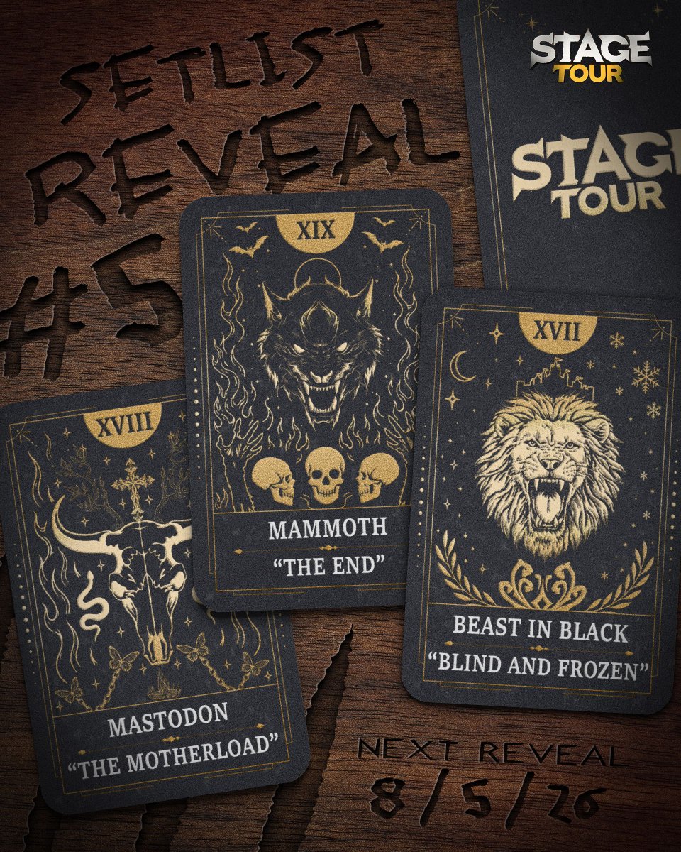 stagetourgame's tweet photo. Three monster tracks have entered the Stage Tour setlist! 👹🤘 

• Mastodon – The Motherload
• Mammoth – The End
• Beast In Black – Blind and Frozen

Face-melting solos. Killer riffs. 🔥⚡️ https://t.co/5hBLbc5FLY