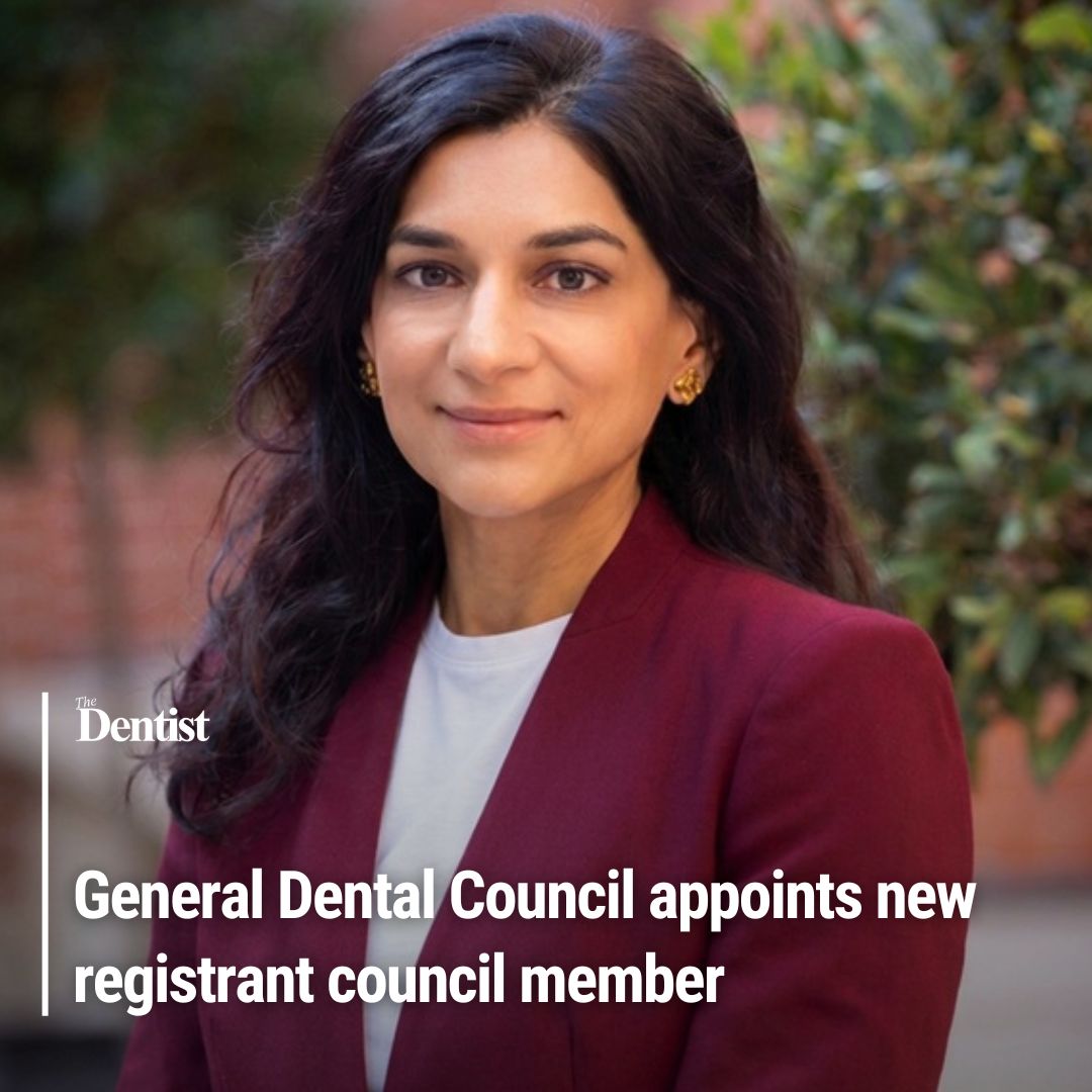 TheDentistMag's tweet photo. Urshla (Oosh) Devalia has been appointed as a new registrant council member for the @GDC_UK.
Find out more here:
➡️ https://t.co/gqoiYpejOe
#GDC #dentistry #dental #dentalcouncil https://t.co/PvKLPKiPjB