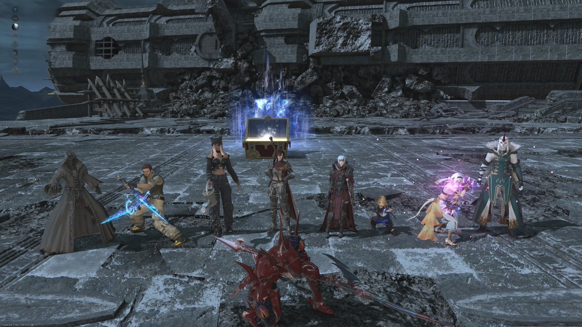 Hibi_chocobo's tweet photo. 極ニーズヘッグクリア！ 初見から探り探りだったけど、みんなであーだこーだ話しながら攻略方法探すの楽しかった https://t.co/PN922p9pnh