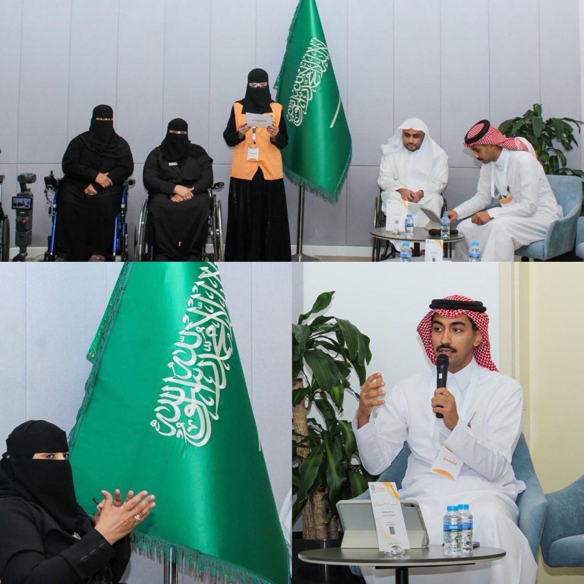 Groubhmm's tweet photo. مشاركة عضوات فريق همم التطوعي في الجلسة الحوارية (ذوو الإعاقة ،،نماذج تدرس ) بتنظيم مميز من فريق هماليل التطوعي @hma_volu https://t.co/lnTe7W6Gc0