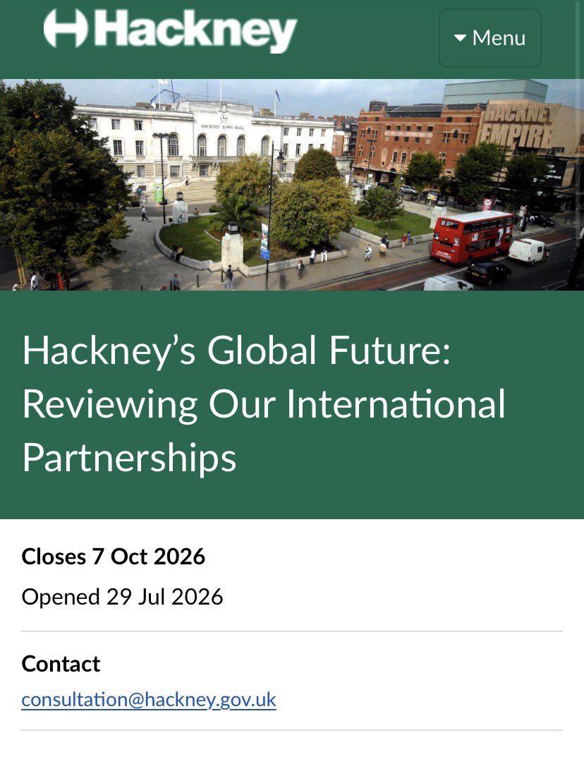 benlucas94's tweet photo. Beyond belief that @HackneyGreens’ consultation over their performative move to de-twin with Haifa ends on (yes, you read it right) 7th October - three years since the horrific Hamas terrorist attacks.

I’ll be raising a formal complaint on this shocking, insensitive move. https://t.co/EadD9c7bE7