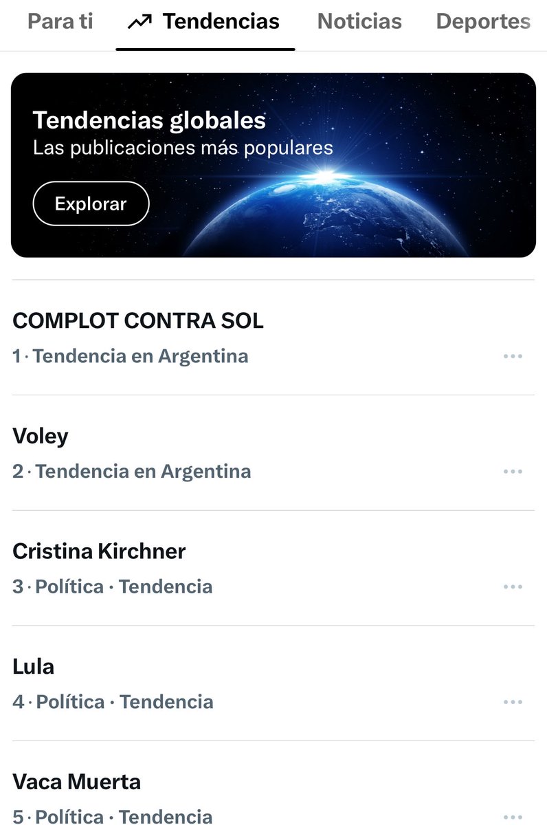 agusrussok's tweet photo. 🚨 ÚLTIMO MOMENTO | “COMPLOT CONTRA SOL” ES TENDENCIA #1 EN ARGENTINA 🇦🇷
Miles de usuarios están hablando de lo que está pasando con la protagonista de esta edición.
#COMPLOTCONTRASOL https://t.co/8zVEaO3G9Y