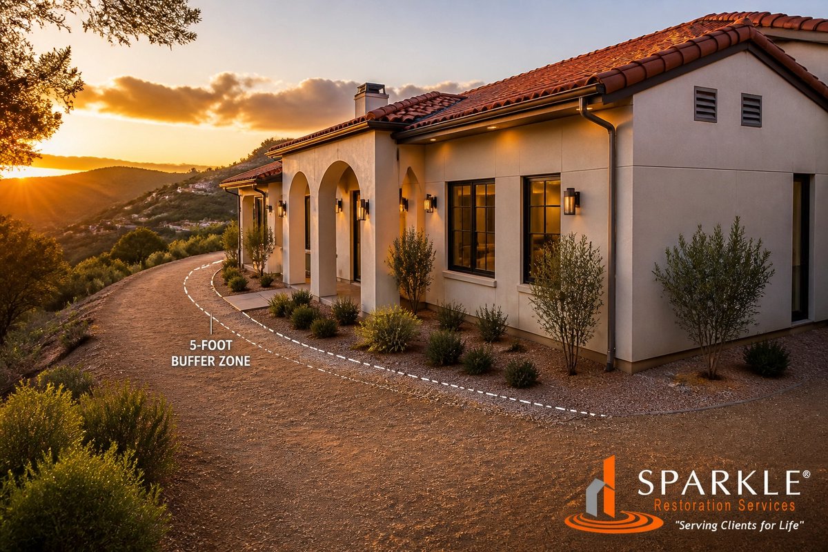 daisycherry50's tweet photo. 60k acres burned. 🔥 SoCal, stay safe: 📍Clear dry brush (5ft zone) 📍Ember-resistant vents 📍Use AB 888/SB 1076 grants 🛡️ Sparkle provides fire-hardened remodels and restoration. How are you prepping? 👇 #FireSafety #SoCal #SparkleRestoration https://t.co/ZWv57b1IzM