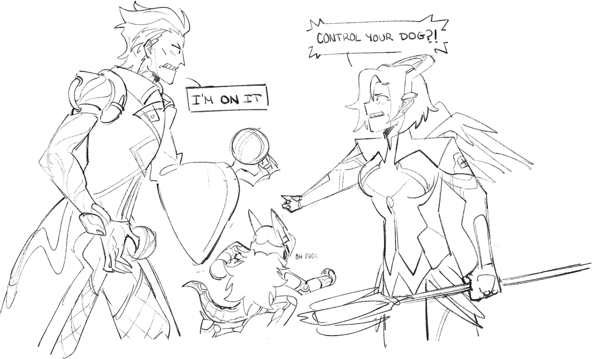 NotLairu's tweet photo. I think my dog is onto moicy #OCㅤㅤ https://t.co/GdNBIheNNv