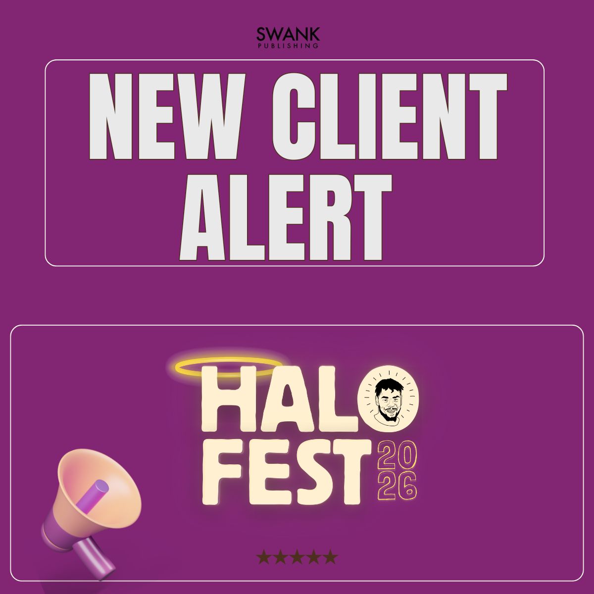SwankPR's tweet photo. #NewClientAlert🚨 - We are super excited to welcome @Halofest.jwf to the #SwankFamily💜. Halo Fest is a FREE community event😇 that highlights the talent of our young artists✨ in the city.
#SwankPR #JohnWaltFdn #HaloFest https://t.co/cuzGwf7yZM