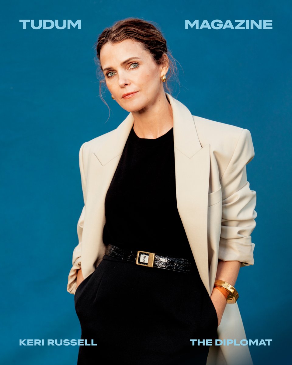 NetflixTudum's tweet photo. The role of Kate Wyler in The Diplomat has brought Keri Russell Emmy nominations for all three seasons, and a 2026 Actor Awards win. In this week's digital cover of Tudum Magazine, Russell breaks down the "freedom" she finds in playing complicated women. Read here: https://t.co/D5n2GFqcML