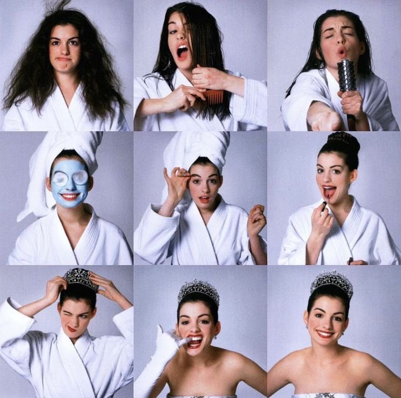 afterteal's tweet photo. happy 25 years to the movie that made me gay, delusional, and emotionally attached to anne hathaway https://t.co/ekw2bdlzai