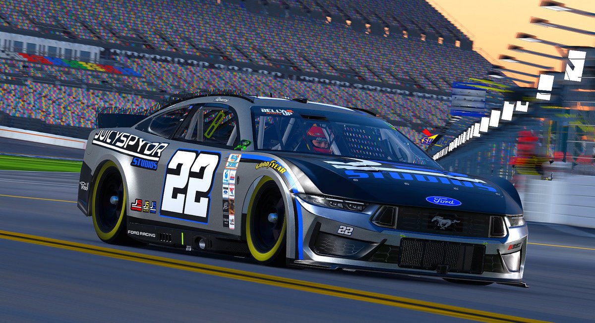 RubbinsRacin_88's tweet photo. It’s DAYTONA Day! 

My 10th attempt at the @EliteRacing_ Daytona 500. I’ve never finished better than 3rd hopefully luck is on the side of the @juicyspydr Studios #22 Ford. Got a long way to go from 42nd.

7:30 PM https://t.co/QL8XiQKDEv

@shiftesports_ @BellyUpSports #JSRacing https://t.co/Q1Cg4Jvaz9