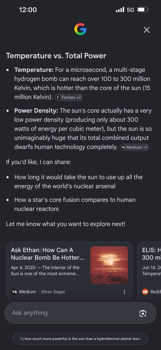 Maine3XVision's tweet photo. The sun is the most powerful thing in existence.

The sun is literally a highly contained ongoing thermonuclear reaction that is over a billion times more powerful than the world most powerful thermonuclear bomb.

The finesse of Creation.

#3rdEyesOnly https://t.co/jMvoDYnPHi