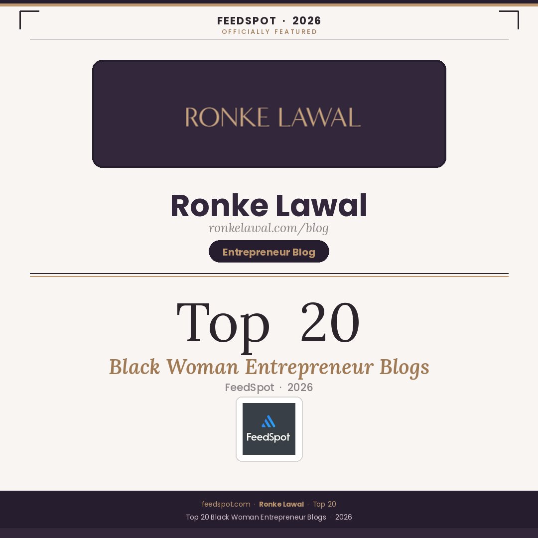ronkelawal's tweet photo. I've been ranked in the top 20 blogs for Black women entrepreneurs around the world. 🤌🏿📍👏🏿

Feedspot is an RSS Reader that lets you subscribe to blogs, news sites, and any website you want to keep up with.

https://t.co/UspdRu2J8a https://t.co/KqflCdo44q
