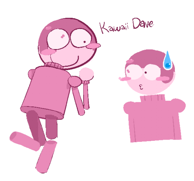 NORMALSENTENCE's tweet photo. #daveandbambi my davesona named kawaii dave and he is pink. he loves you https://t.co/KTNvq3bp2w