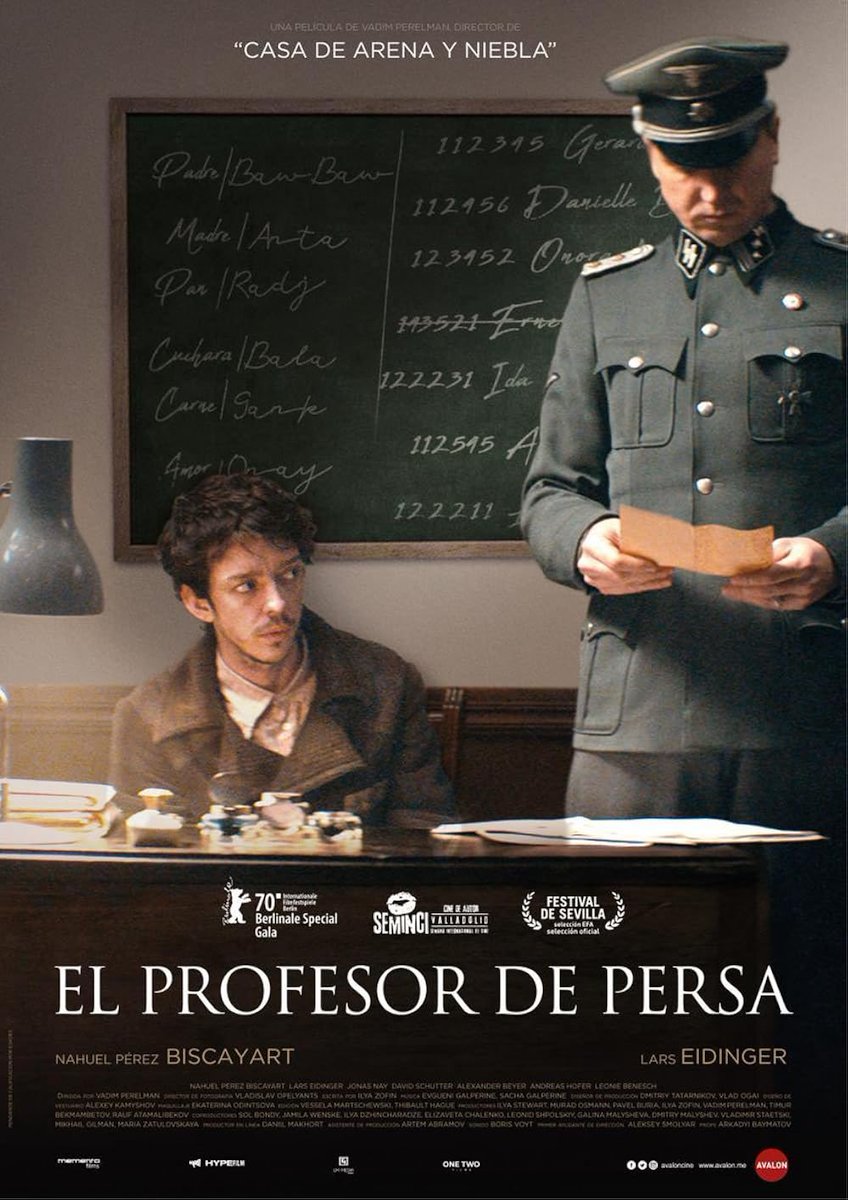 cinefiliacult's tweet photo. 3/8 - El profesor de persa (2020): Creo que es una película que pasa muy muy desapercibida para lo buena que es.

La historia de supervivencia de Gilles es un in crescendo de tensión que no te suelta.

No se la pierdan👌 https://t.co/yhS5dxe0hI
