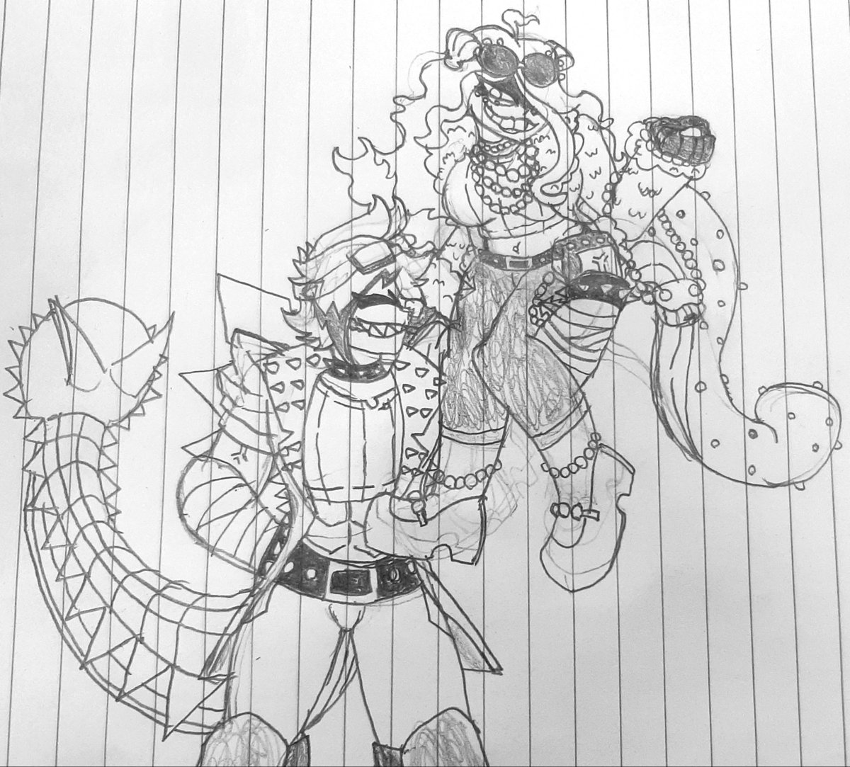 AlvesRango17205's tweet photo. Heavy hitting couple
Skyla doesn't like fighting despite her great strength so she keeps it to herself...Unless her girl asks for help with shopping bags, then she'll gladly show off for her
Shione also loves being with her
"she makes me laugh"
She says
#skydon #gamakujira #oc https://t.co/UAFoyI5ZuO
