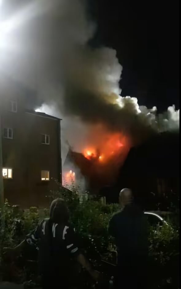EvacTony's tweet photo. Anyone seen or heard from any MPs or politicians showing some concerns for Churches that just burst into flames? 

Any support for "the community" ✝️ 

If a Mosque had gone up like this they'd be fucking queueing up. https://t.co/24g2RmDEdi
