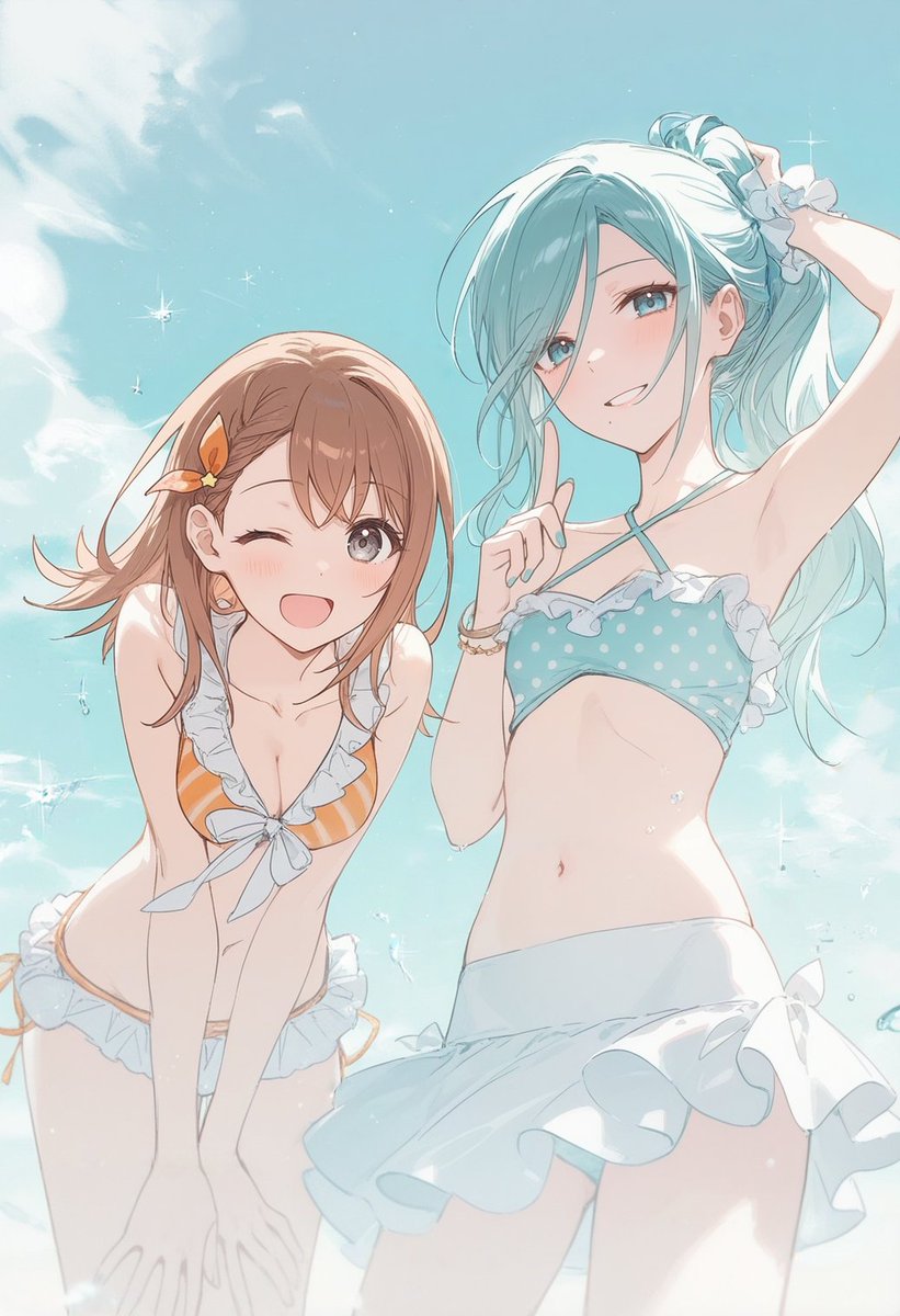 Sekai_no_Bonjin's tweet photo. 水着のモモジャン　再掲 https://t.co/uAXcrFgBcM