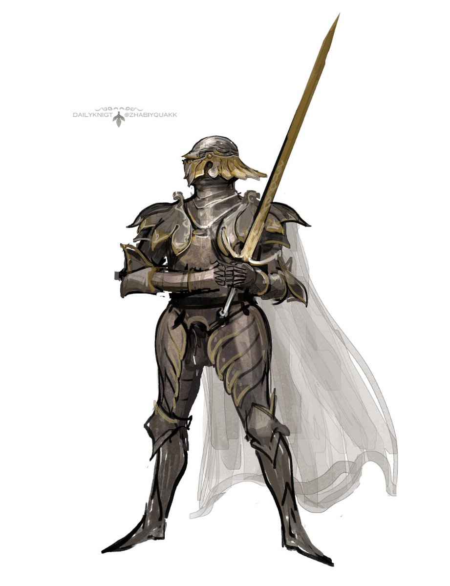 ZhabiyQuaKK's tweet photo. Daily knight sketch. Do you like knights? https://t.co/3c4PjxTjzS