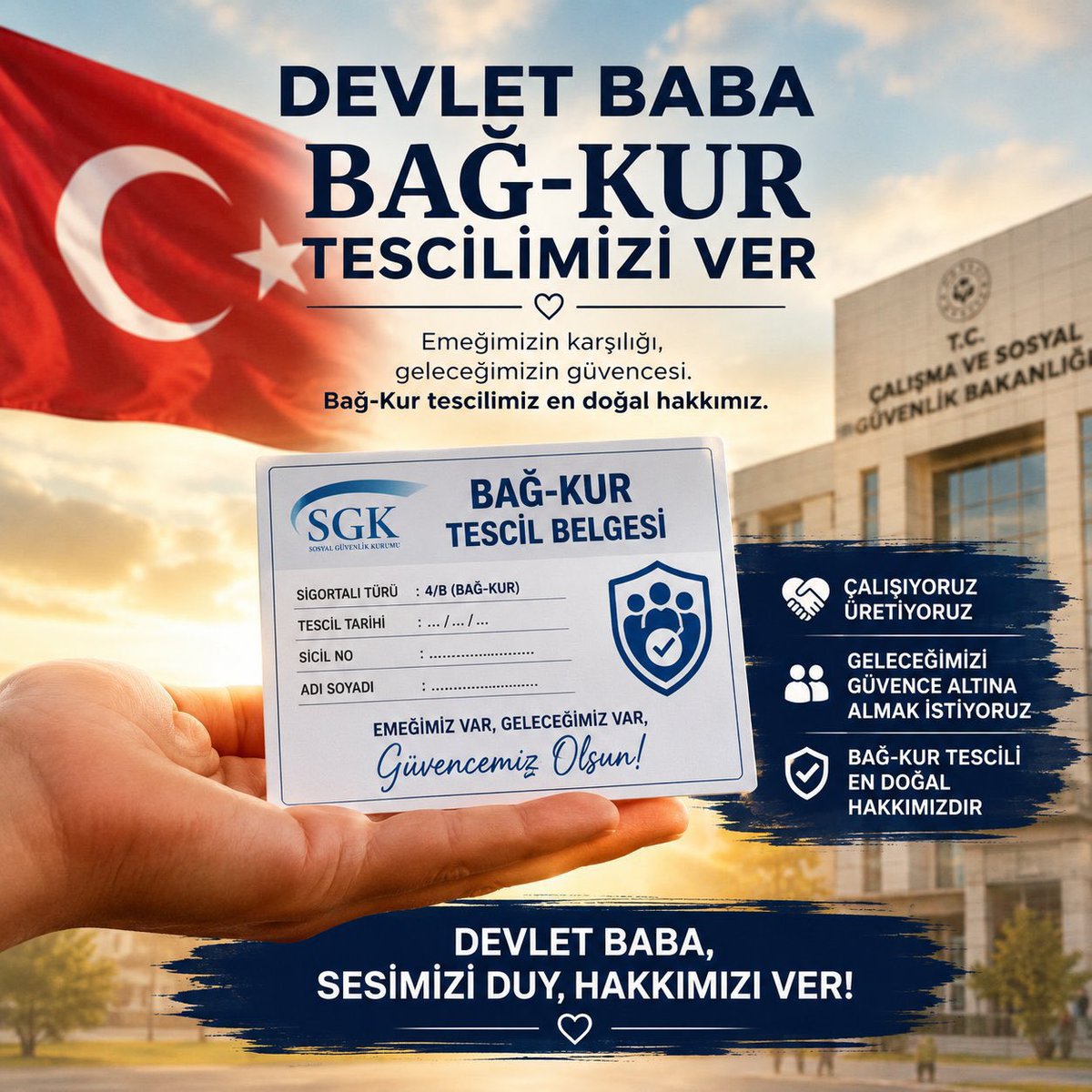 Mehmet2041158's tweet photo. @isikhanvedat @RTErdogan ⁉️
𝐄𝐬𝐧𝐚𝐟𝐚 𝐬𝐨̈𝐳𝐮̈𝐧𝐮̈𝐳 𝐯𝐚𝐫.

#BağKurTescilMağdurları #EsnafaSözünüzVar

@Akparti

@GalipEnsarioglu @muammerravci @Ademcalkin @irfancelikaslan @mvnazimelmas @EyupOzkececi @leylasahinusta @av_nurettinalan @CK_Samsun @MucahitArinc @cemil_yaman @eyupkadirinan https://t.co/Wv2mxeBqFI
