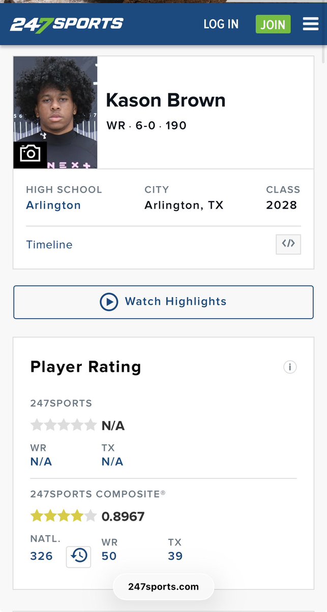 MvpKason's tweet photo. Beyond blessed to be rated a 4⭐️  
I thank God for everything bestowed upon me 🙏🏾 #AGTG

@ahscoltfootball @pnelly73 @CoachC_Osunde @CoachJ_O @MikeRoach247 @samspiegs @adamgorney @malloryhartley @GPowersScout @Rivals @247Sports @On3 https://t.co/k2U06nOPj2
