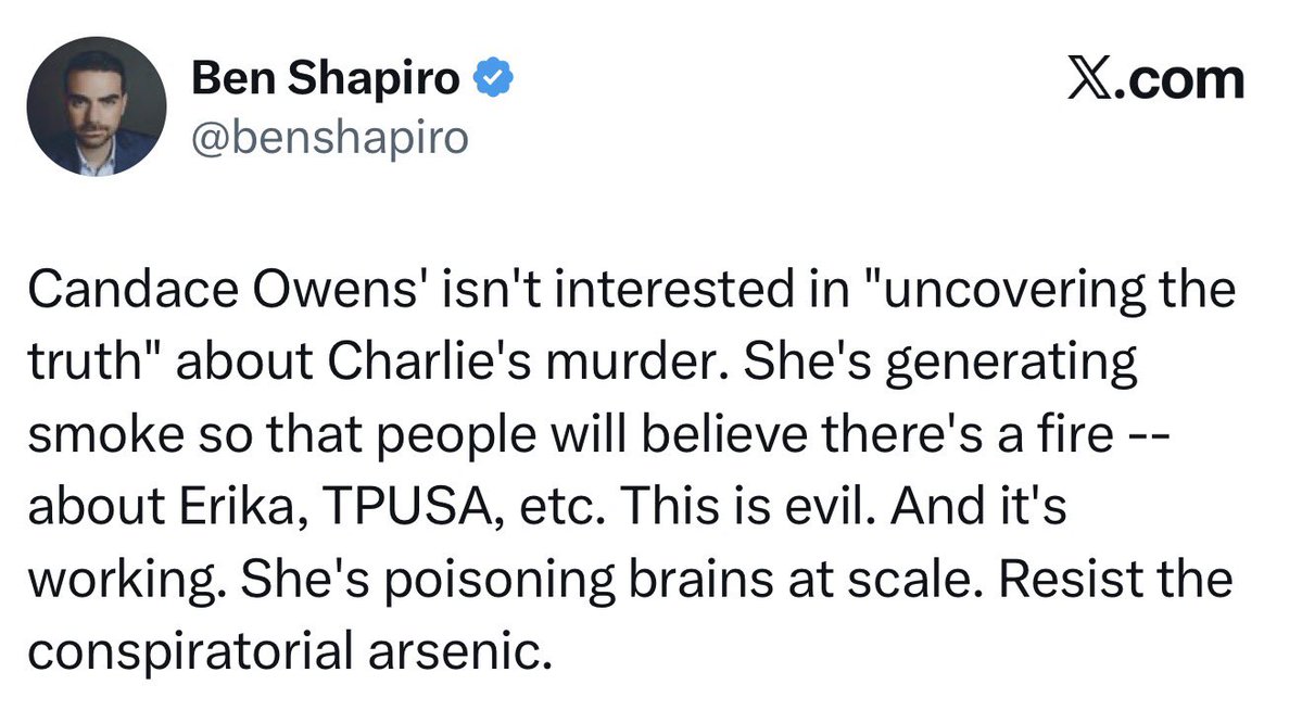 EricSpracklen's tweet photo. The same people that told you to listen to Fauci are the same people telling you that Tyler Robinson is guilty. 

Do with that information what you will. https://t.co/xHXZpllxgc