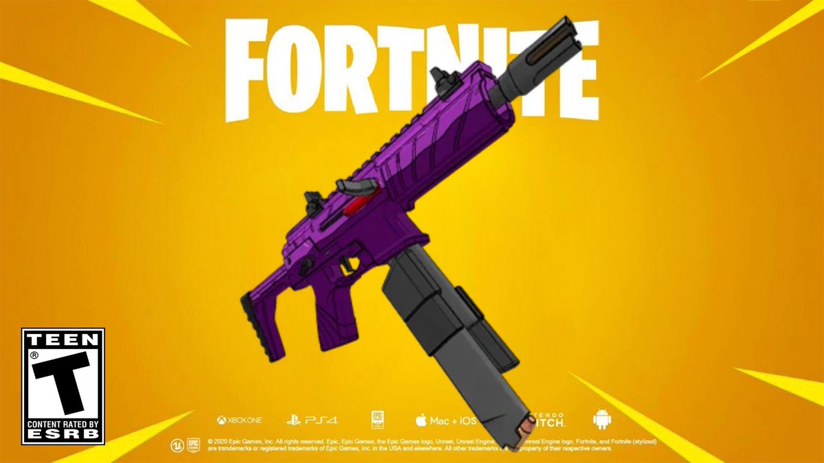FortniteFNLK's tweet photo. FORTNITE NEW RELOAD LOOT POOL UPDATE!

🔄 Reload Loot Pool Updates 
Vaulted
•Pizza Party 
•Shield Keg
•MK-7 Assault Rifle
•Fury Assault Rifle
•Morphite Assault Rifle 
•Nemesis Assault Rifle
•Suppressed Pistol 
•Hammer Revolver 
•Morphite Thunder Shotgun
•Gatekeeper Shotgun 
•Hunting Rifle 

Unvaulted
•Slap Juice
•Slap Splash
•Slapperoni Pizza
•Iron Pump Shotgun
•Combat Shotgun
•Dragon’s Breath Shotgun
•Tactical Toon Assault Rifle
•Morphite Hammer Assault Rifle 
•Suppressed Assault Rifle
•Combat Submachine Gun
•Red Eye Submachine Gun
•Striker Burst 
•Morphite Mammoth Pistol 
•Lancehead Pistol 
•Killswitch Revolvers 
•Silenced Pistol

Springfield-specific Map Loot
•Five Gun
•Deodorant Applicator 
•Cartoon Chainsaw 
•Cobalt Slingshot 
•Mr. Blasty 
•Krusty's Mr. Blasty 
•Blinky Fish 
•Super Squishee 
•Tomato 
•Krusty Burger 
•Chug Jug 
•Chug Splash 
•Red-Eye Caramba Assault Rifle  
•Embiggened Assault Rifle 
•Tamzarian Twin Mag Submachine Gun