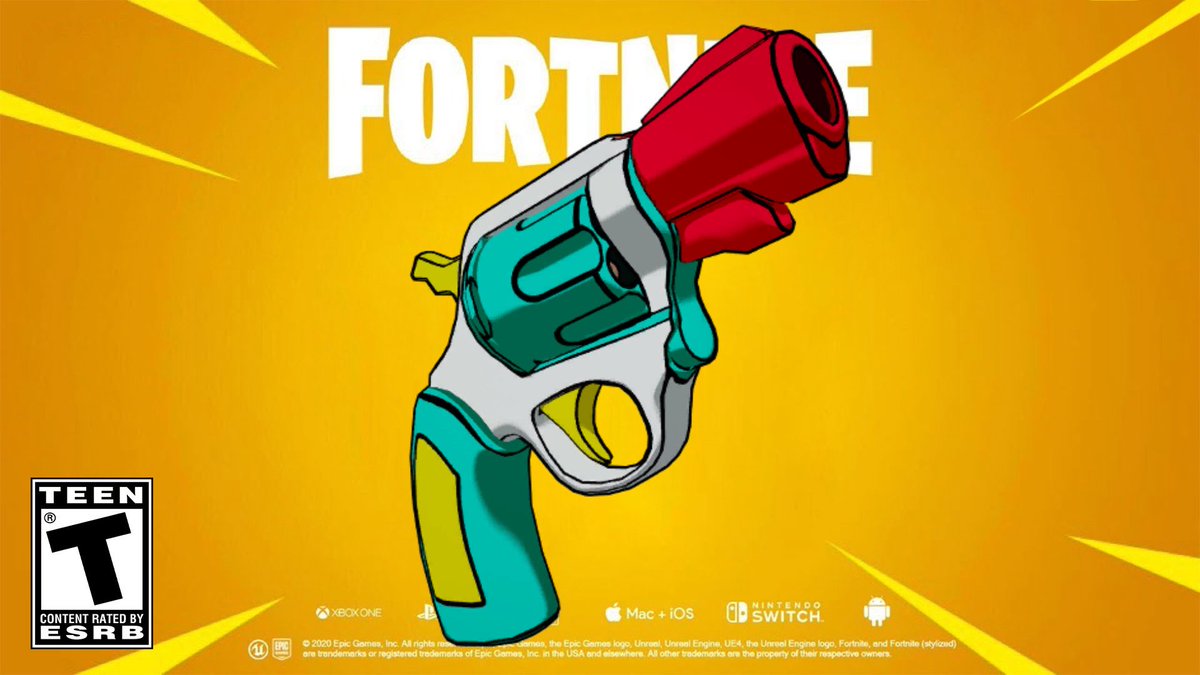 FortniteFNLK's tweet photo. FORTNITE NEW RELOAD LOOT POOL UPDATE!

🔄 Reload Loot Pool Updates 
Vaulted
•Pizza Party 
•Shield Keg
•MK-7 Assault Rifle
•Fury Assault Rifle
•Morphite Assault Rifle 
•Nemesis Assault Rifle
•Suppressed Pistol 
•Hammer Revolver 
•Morphite Thunder Shotgun
•Gatekeeper Shotgun 
•Hunting Rifle 

Unvaulted
•Slap Juice
•Slap Splash
•Slapperoni Pizza
•Iron Pump Shotgun
•Combat Shotgun
•Dragon’s Breath Shotgun
•Tactical Toon Assault Rifle
•Morphite Hammer Assault Rifle 
•Suppressed Assault Rifle
•Combat Submachine Gun
•Red Eye Submachine Gun
•Striker Burst 
•Morphite Mammoth Pistol 
•Lancehead Pistol 
•Killswitch Revolvers 
•Silenced Pistol

Springfield-specific Map Loot
•Five Gun
•Deodorant Applicator 
•Cartoon Chainsaw 
•Cobalt Slingshot 
•Mr. Blasty 
•Krusty's Mr. Blasty 
•Blinky Fish 
•Super Squishee 
•Tomato 
•Krusty Burger 
•Chug Jug 
•Chug Splash 
•Red-Eye Caramba Assault Rifle  
•Embiggened Assault Rifle 
•Tamzarian Twin Mag Submachine Gun