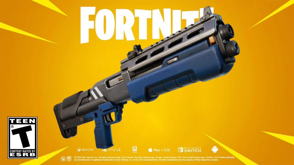 FortniteFNLK's tweet photo. FORTNITE NEW RELOAD LOOT POOL UPDATE!

🔄 Reload Loot Pool Updates 
Vaulted
•Pizza Party 
•Shield Keg
•MK-7 Assault Rifle
•Fury Assault Rifle
•Morphite Assault Rifle 
•Nemesis Assault Rifle
•Suppressed Pistol 
•Hammer Revolver 
•Morphite Thunder Shotgun
•Gatekeeper Shotgun 
•Hunting Rifle 

Unvaulted
•Slap Juice
•Slap Splash
•Slapperoni Pizza
•Iron Pump Shotgun
•Combat Shotgun
•Dragon’s Breath Shotgun
•Tactical Toon Assault Rifle
•Morphite Hammer Assault Rifle 
•Suppressed Assault Rifle
•Combat Submachine Gun
•Red Eye Submachine Gun
•Striker Burst 
•Morphite Mammoth Pistol 
•Lancehead Pistol 
•Killswitch Revolvers 
•Silenced Pistol

Springfield-specific Map Loot
•Five Gun
•Deodorant Applicator 
•Cartoon Chainsaw 
•Cobalt Slingshot 
•Mr. Blasty 
•Krusty's Mr. Blasty 
•Blinky Fish 
•Super Squishee 
•Tomato 
•Krusty Burger 
•Chug Jug 
•Chug Splash 
•Red-Eye Caramba Assault Rifle  
•Embiggened Assault Rifle 
•Tamzarian Twin Mag Submachine Gun