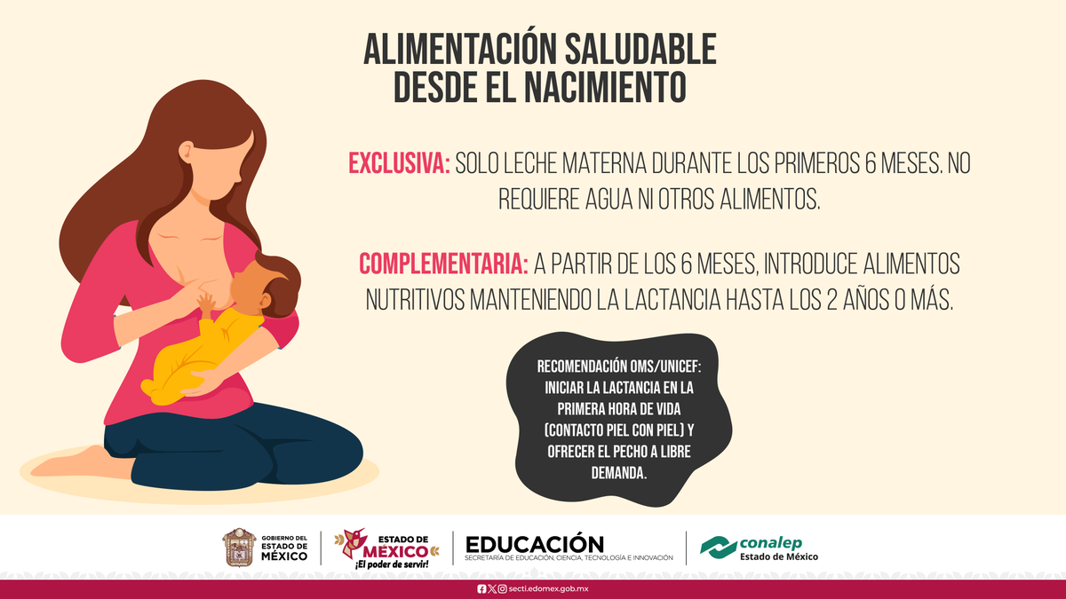 Conalep_Edomex's tweet photo. 🚨❤️ La información también salva vidas. 

📲 Conoce este contenido, compártelo y contribuye a generar conciencia sobre la importancia de este tema🤝

#SemanaDeLactancia #LactanciaMaterna https://t.co/4xmEy9KKeF