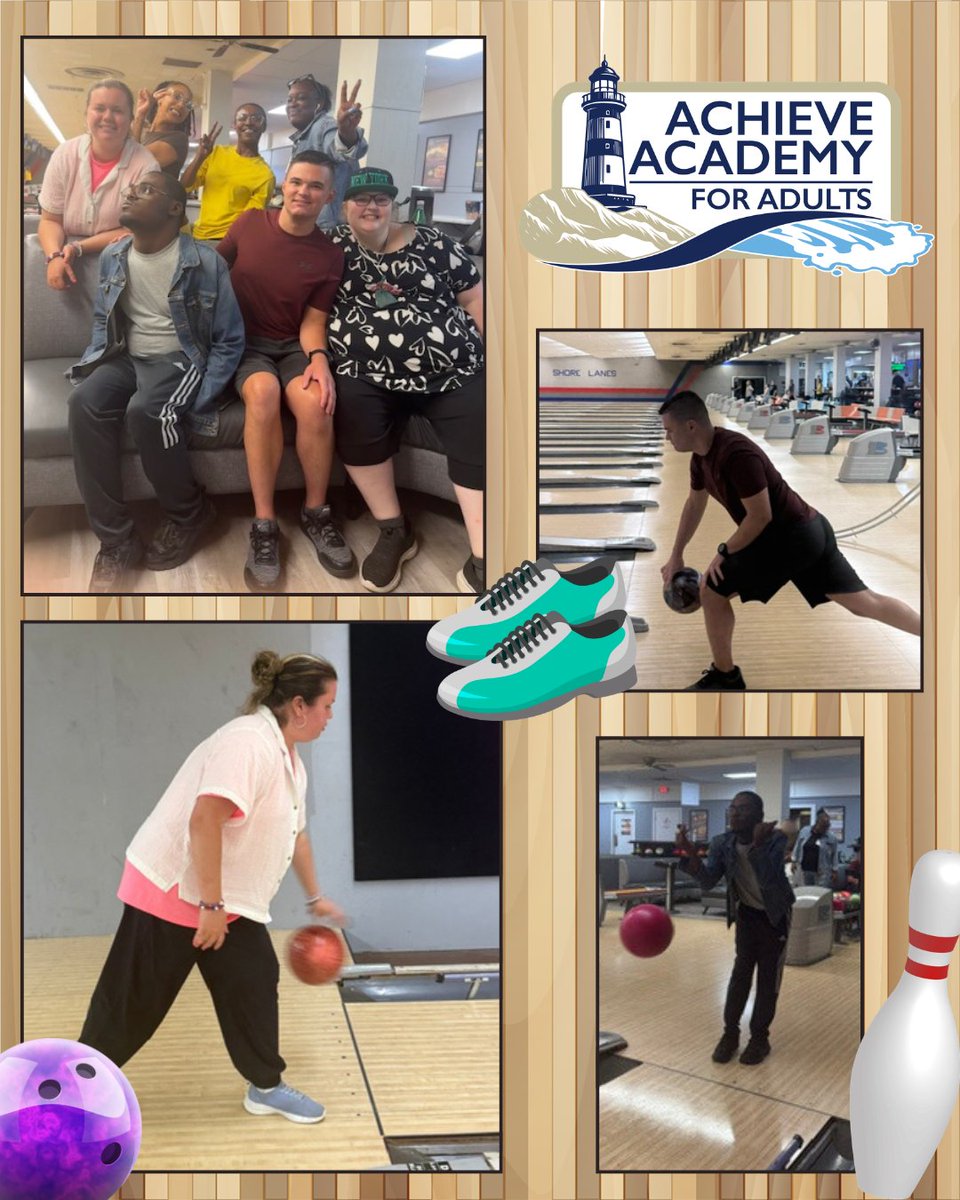 achieve4adults's tweet photo. We came. We bowled. We spared no laughs. 🎳😂 Whether the pins were flying or refusing to cooperate, everyone had a ball! #achieveacademyforadultsnj #walltownshipnj #brookdalecc #bowling #communityouting #budgeting #strike #clientchoice #wehavefun https://t.co/Qc1irDJKJO
