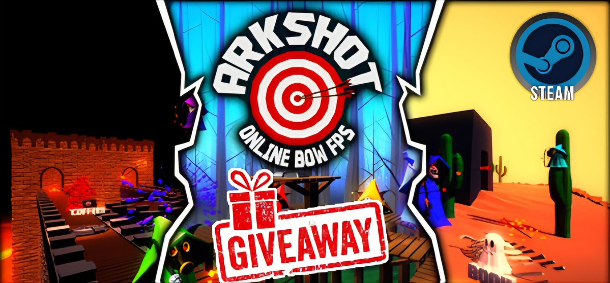 SteamGamesPC's tweet photo. 🎯"Arkshot"🎯 For PC/Steam giveaway!
To Enter Simply:
▫️ Follow us + @PlayStationGN
▫️ Like & Retweet
▫️ 160 min! - or earlier⏰
▫️ Sponsored by @MrMidwestIndigo
📩DM me to sponsor a giveaway like this!
#Giveaway #Giveaways #Steam #SteamKey #FreeSteamKey https://t.co/INq6m4wgeT