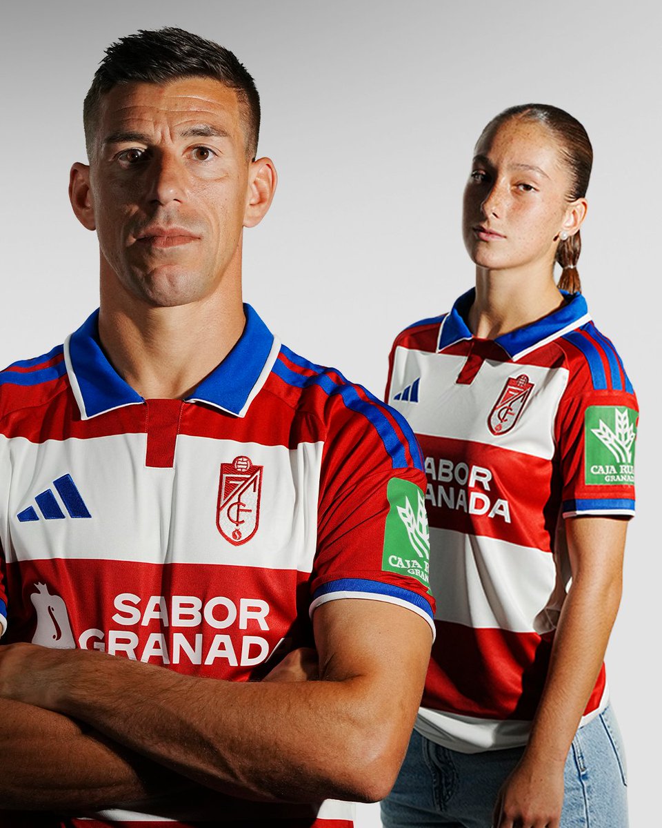 GranadaCF's tweet photo. La camiseta de nuestra gente, la que lleva el orgullo de Los Cármenes ❤️🤍