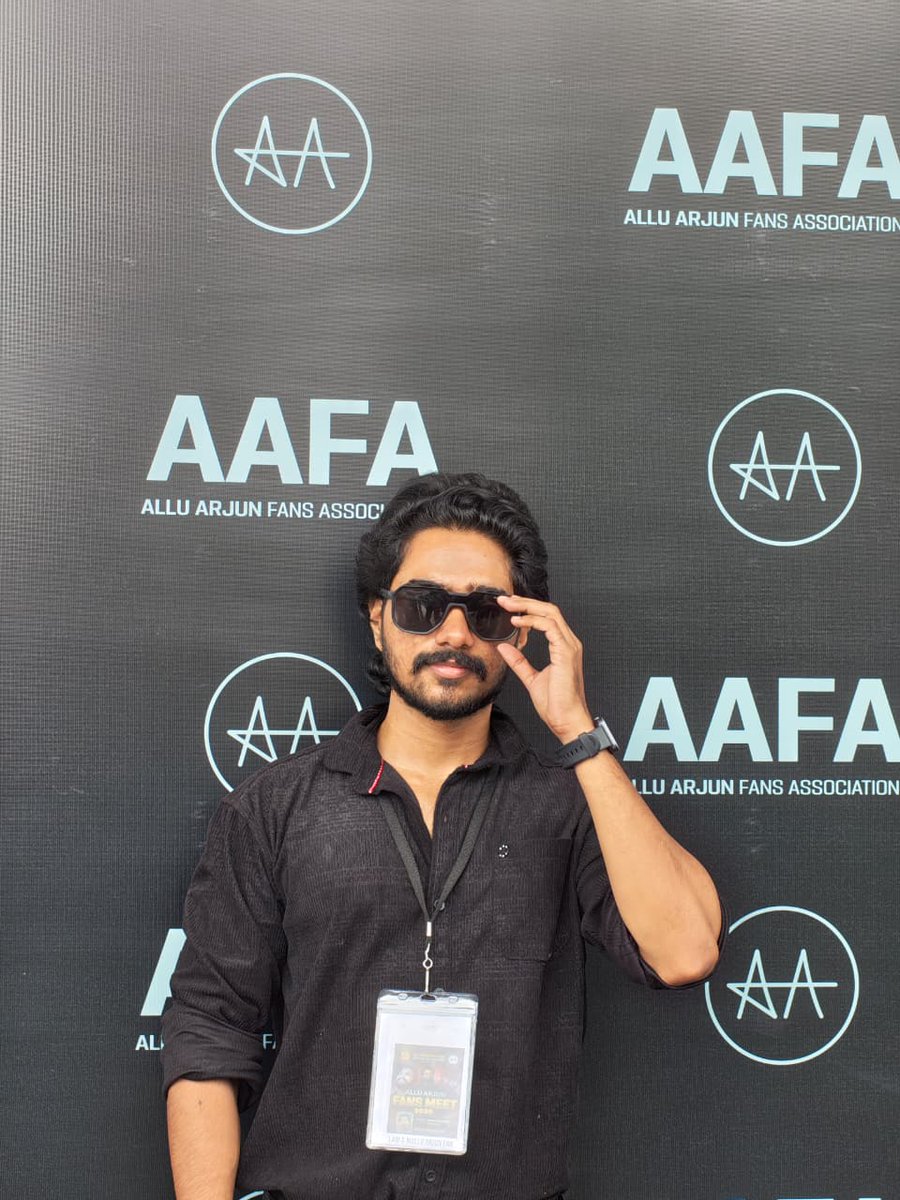 Allu_Pranav_'s tweet photo. We AFWA Mahe Territory committee participated in  #AAFA Annual Summit 2026🔥 Love You so much 
@alluarjun Anna..!!!
Mallu arjun fans😉

#AAFA #hydrabad #AlluArjunFansAssociation
#alluarjun #Malluarjun #KERALAFANS https://t.co/uSV6BTVQLq
