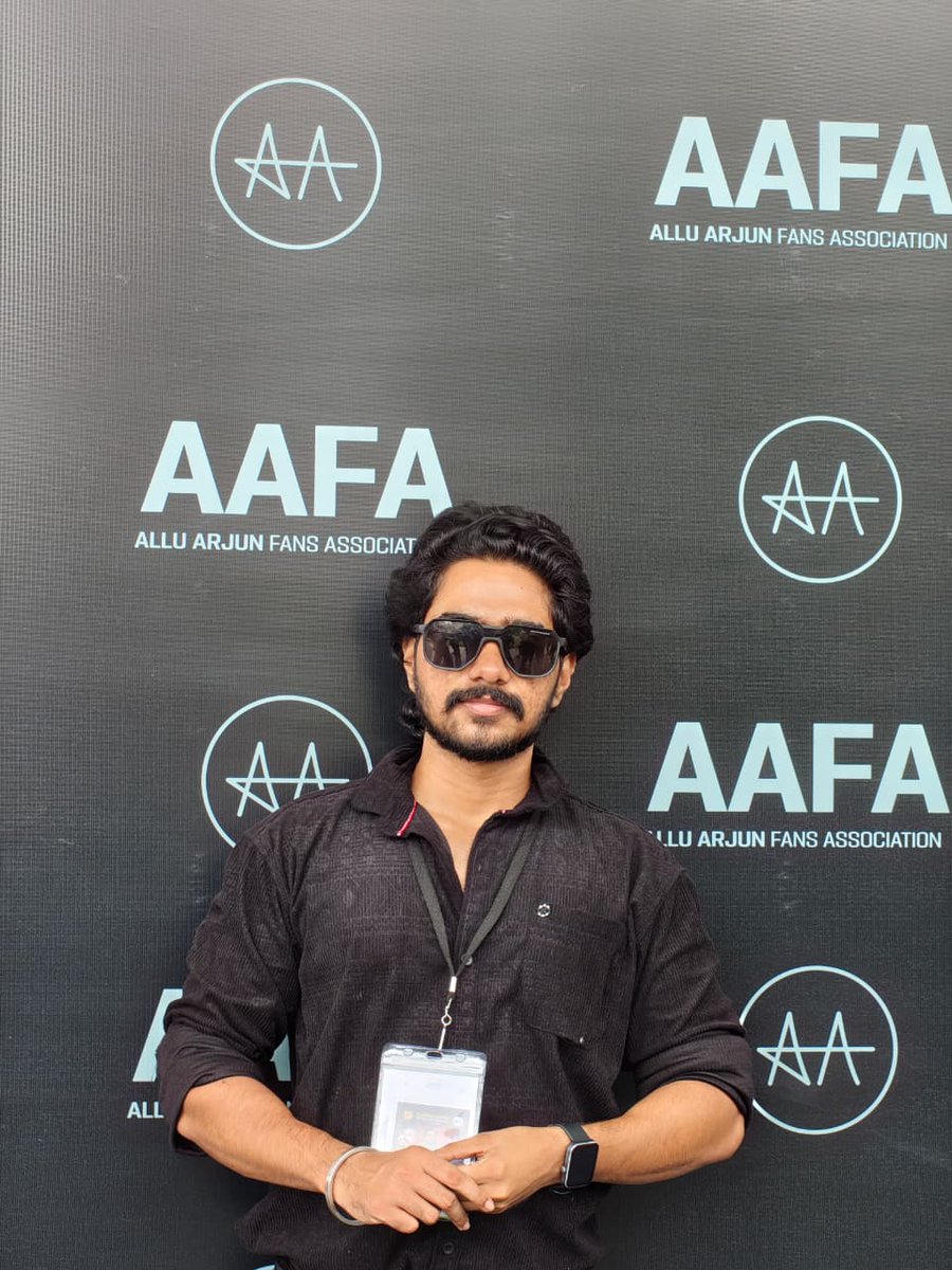 Allu_Pranav_'s tweet photo. We AFWA Mahe Territory committee participated in  #AAFA Annual Summit 2026🔥 Love You so much 
@alluarjun Anna..!!!
Mallu arjun fans😉

#AAFA #hydrabad #AlluArjunFansAssociation
#alluarjun #Malluarjun #KERALAFANS https://t.co/uSV6BTVQLq