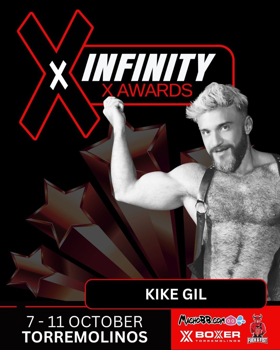 porn_awards's tweet photo. INFINITY AWARDS &amp; Porn Awards • 07 >> 11 October • Torremolinos.
CATEGORY: BEST MODEL:
@greu28 @john_gerk87 @JustinJedlica 
@kikegilxxx 
VOTE ONLINE https://t.co/LKbVIh4Q7L  - Powered by
@machobbcom
@BXR2014
@BOXERBARCELONA https://t.co/mKo6ViYz3v