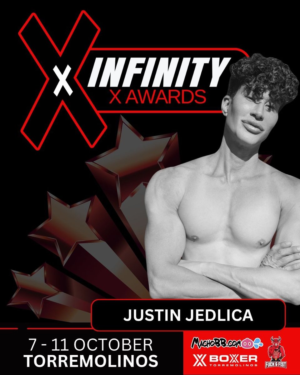 porn_awards's tweet photo. INFINITY AWARDS &amp; Porn Awards • 07 >> 11 October • Torremolinos.
CATEGORY: BEST MODEL:
@greu28 @john_gerk87 @JustinJedlica 
@kikegilxxx 
VOTE ONLINE https://t.co/LKbVIh4Q7L  - Powered by
@machobbcom
@BXR2014
@BOXERBARCELONA https://t.co/mKo6ViYz3v