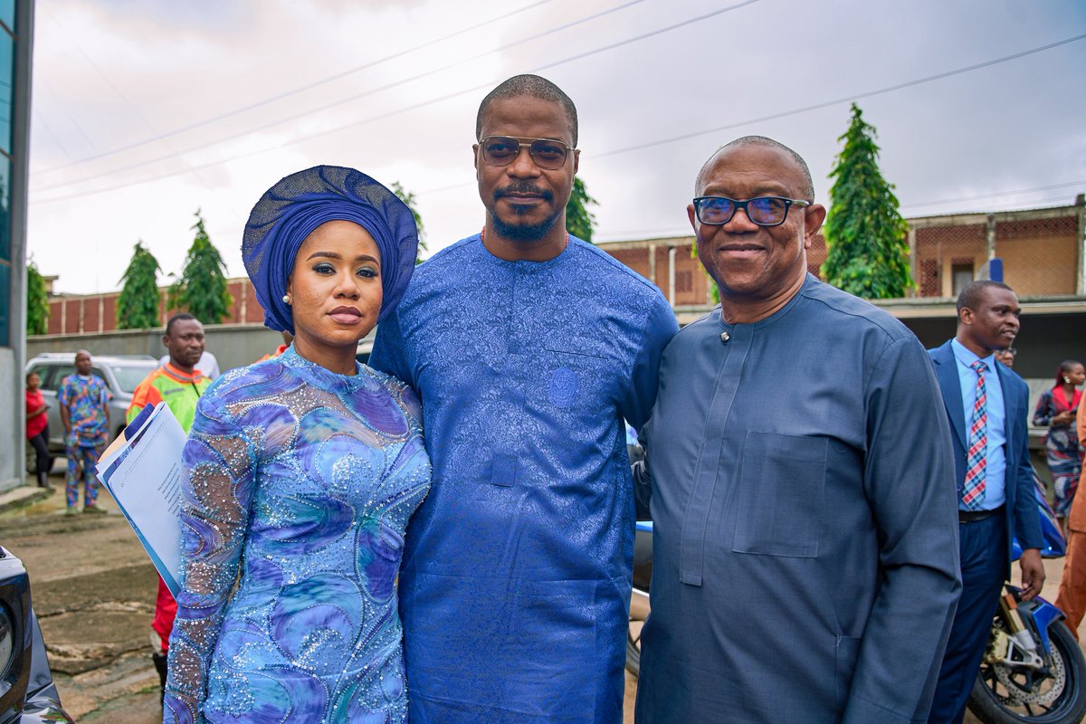 EstherUmoh10's tweet photo. Peter Obi at the funeral service of Gbadebo Rhodes-Vivour’s late mother . https://t.co/wEN2RRRvZJ