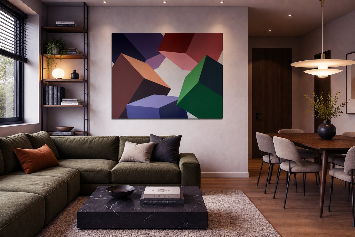 GvardiolMila's tweet photo. Sometimes, transforming a space doesn't require changing the space itself. One artwork can change the way we experience it.
Interactions XI
Acrylic on canvas
110 × 140 cm
✨ Original artwork available.
#MilaGvardiol #ContemporaryArt #AbstractArt #GeometricArt #ArtCollectors https://t.co/TdPu0dPh6S