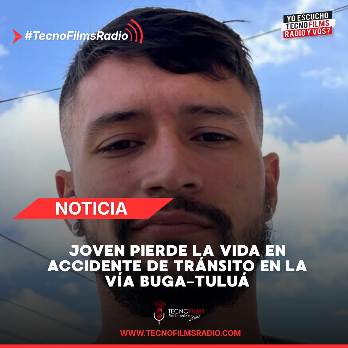 FilmsTecno's tweet photo. 🚨| Las autoridades identificaron a Norbey Stiven Ríos B como la víctima fatal del accidente ocurrido la noche del martes en la vía Buga–Tuluá, por Comfandi. En el siniestro también hubo varios heridos, algunos en estado delicado. Las causas del hecho son materia de investigación https://t.co/fO0jipPqZV