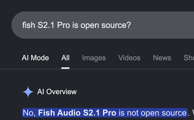 nascwtf's tweet photo. @odanielscott "S2.1 Pro com open source"

esses cara que usam IA pra gerar post no twitter tão fora de controle, coloca no prompt pra sua IA sempre pesquisar na web, chefe. https://t.co/jBhBM7GMtK