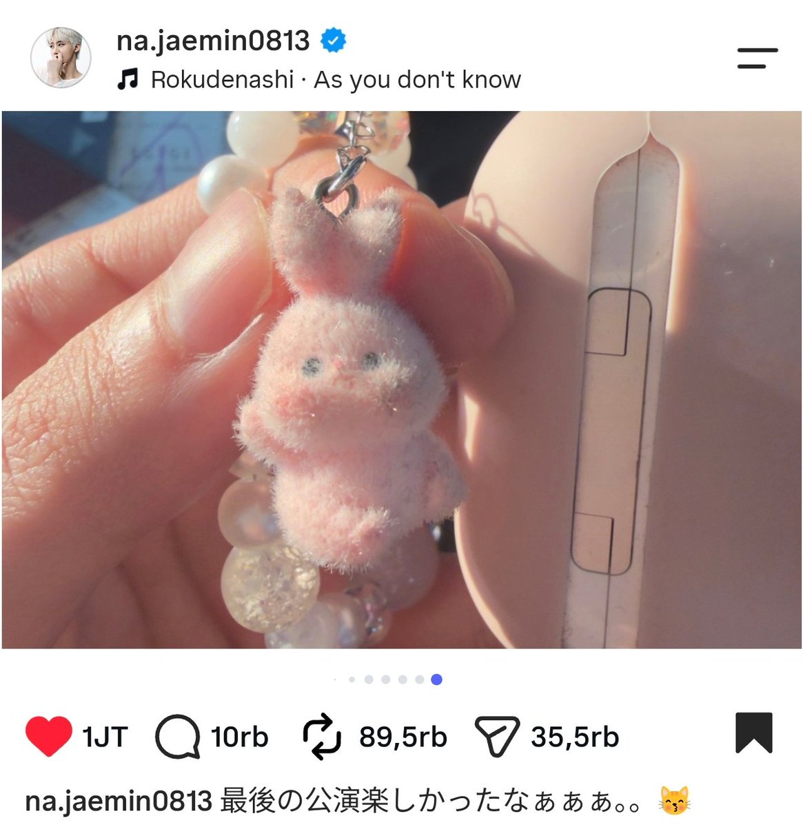 PromobyKarina's tweet photo. Want to sell // WTS
Bunny Keychain / Phonestrap Bunny Pink

Price Rp 20.000

✅ Include Packing
❌ Admin Shopee, ongkir 
🏠 Jakarta

⭐ LIMITED STOCK ✨

Tags WTS bunny NCT Dream Na Jaemin post instagram https://t.co/o09Sg0SnBd